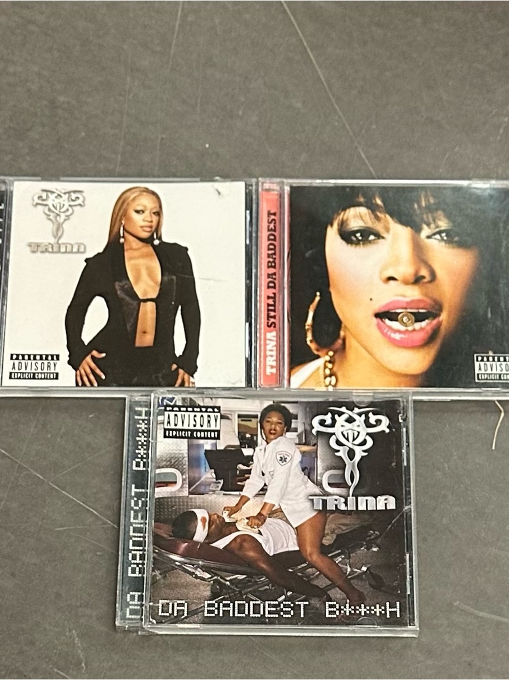 Trina CD Lot - Da Baddest B****h Albums - Black & White Covers